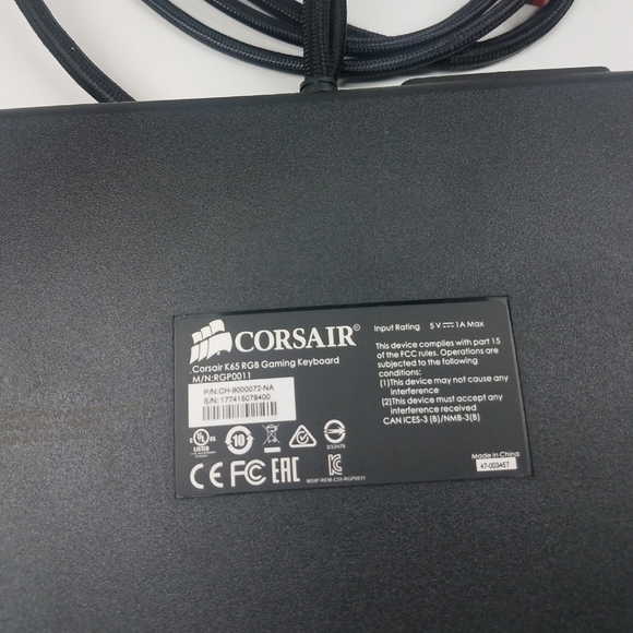 Corsair K65 RGB Gaming Keyboard - Picture 9 of 11